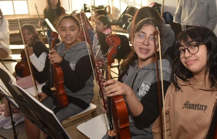 Estudian cientos de chicos.