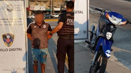 Uno de los detenidos.