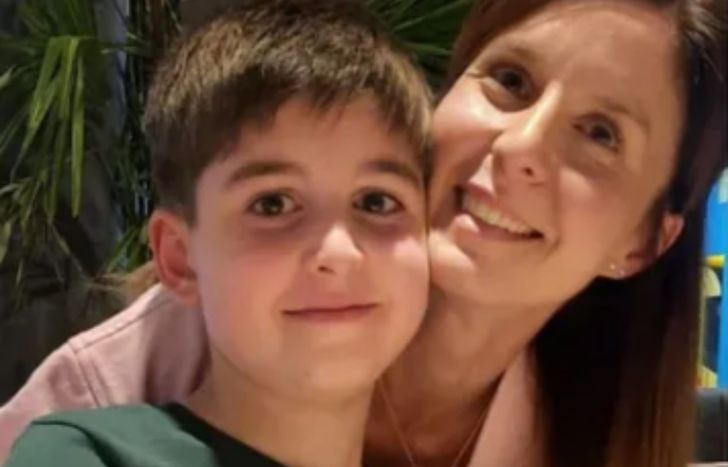 Natalia Ciak junto a su hijo, Joaquín Ruffo.