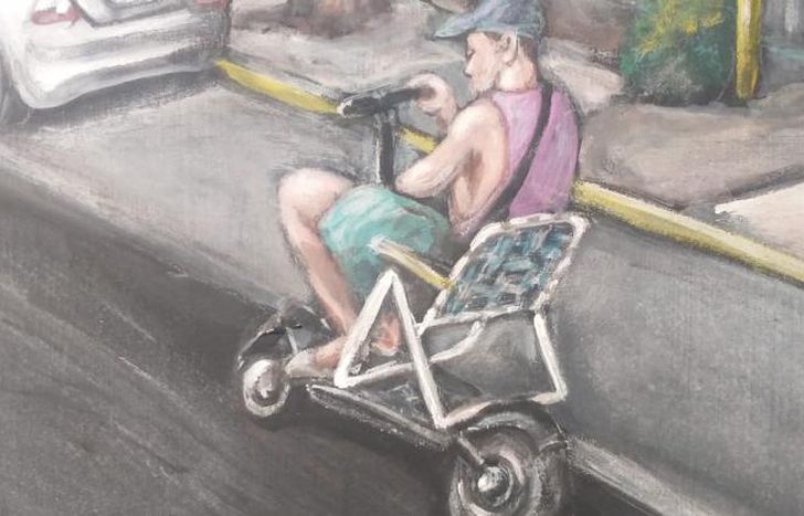 La situación viral en las redes, hecha arte gracias a Luciano.