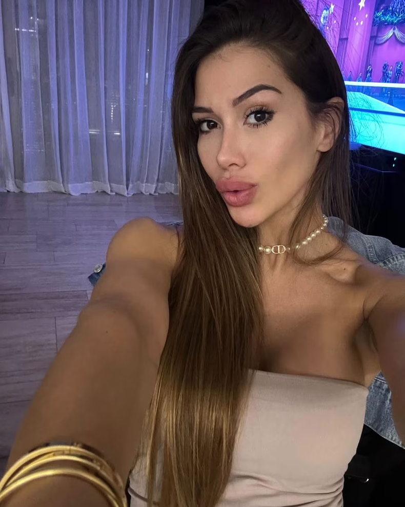 Micaela Benítez, la novia de Martín Demichelis. 