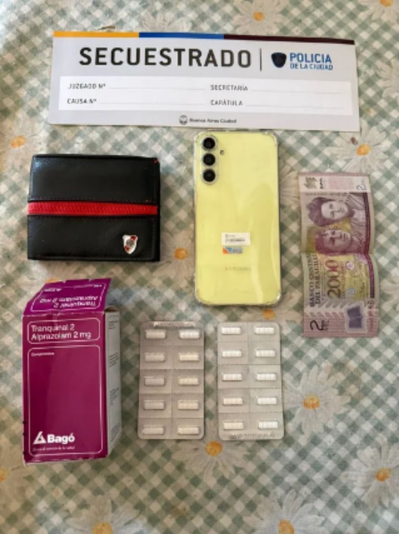 La droga incautada a la supuesta 