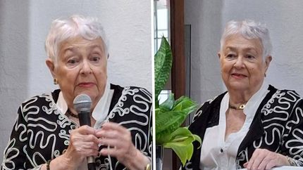 Alicia se mostró muy feliz de poder presentar un libro de su autoría, por primera vez, en Lomas.