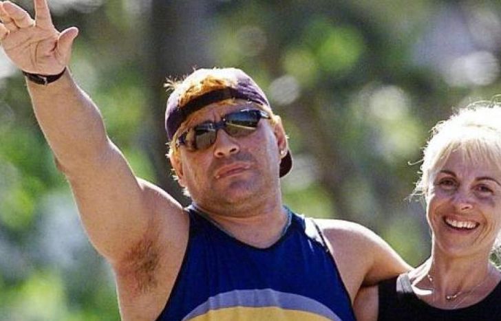 Diego Maradona y Claudia Villafañe, en una vieja postal.