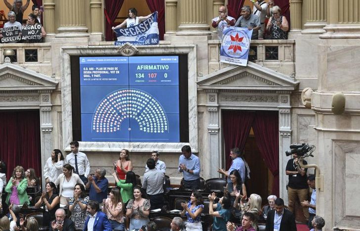 El oficialismo festejó en la cámara baja.