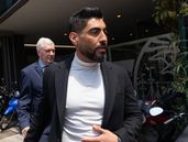 Facundo Moyano, tras la audiencia de esta mañana.