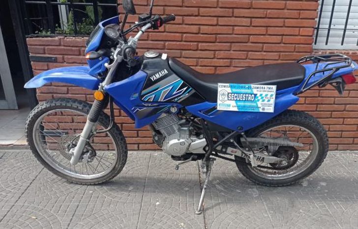 La motocicleta del delincuente fue secuestrada.