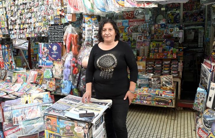 Miriam atiende el puesto hace 28 años.