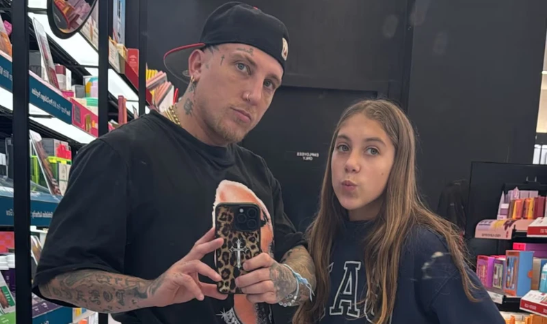 El Polaco y Alma, la hijo que tuvo con Soledad Aquino. 