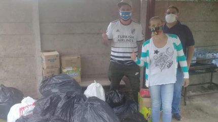 Durante toda la pandemia envían encomiendas una vez al mes.