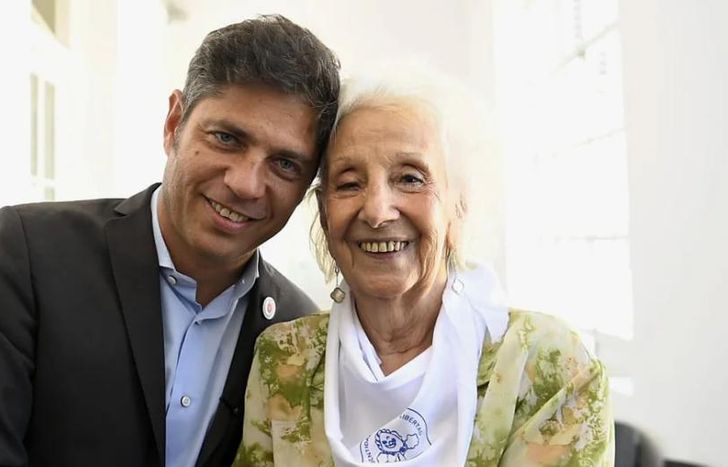 Estela de Carlotto respaldó a Axel Kicillof y criticó muy fuerte a Javier Milei.