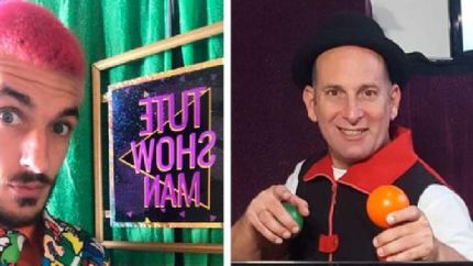 ambos artistas lomenses supieron transformarse para seguir trabajando y seguir alegrando a grandes y chicos.