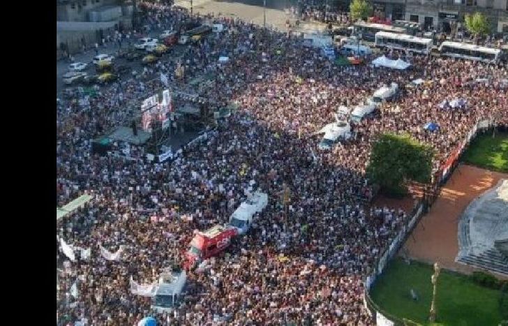 La movilización fue impresionante.