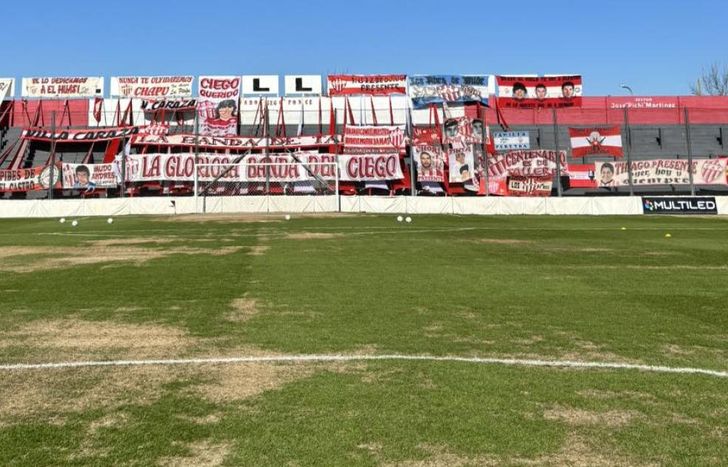 El campo de juego del estadio de Talleres.