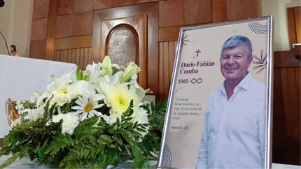 Hicieron una misa en memoria de Darío.