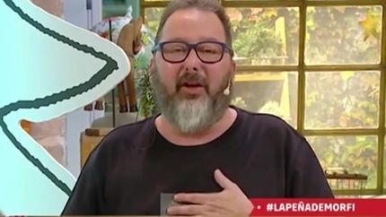 Gerardo Rozín, en su última aparición en La Peña de Morfi.