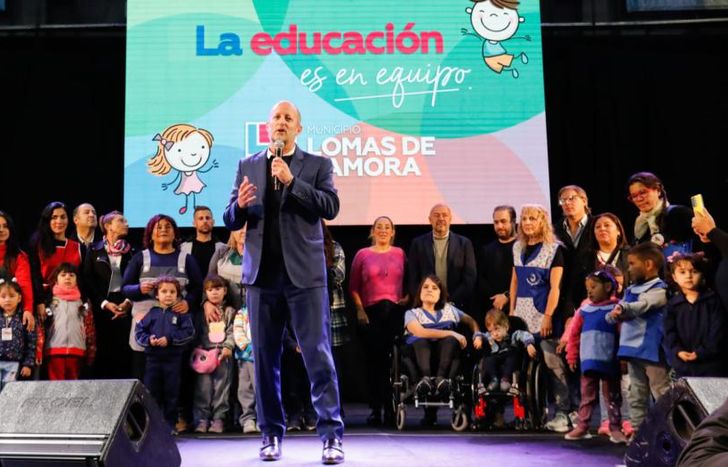 Insaurralde destacó el trabajo en materia educativa que realizan en Lomas.