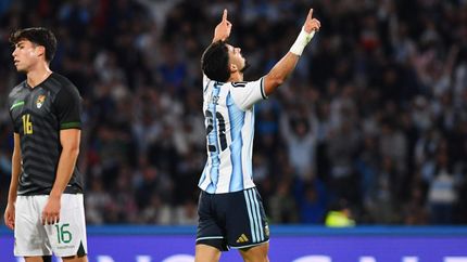 José Manuel López cerró la goleada de la Selección Argentina.