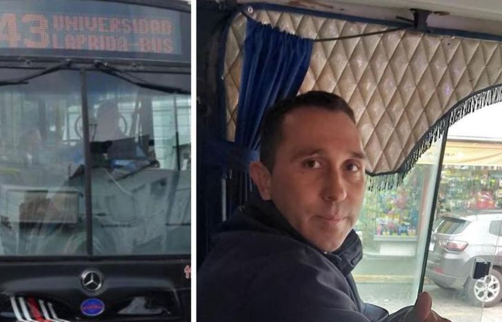 El gesto del chofer se volvió viral en las redes sociales.