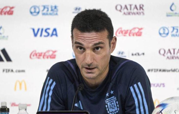 Lionel Scaloni respaldo a sus dirigidos ante las críticas tras el partido ante Países Bajos..