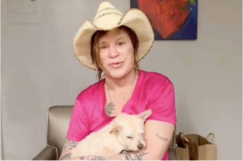 Mickey Rourke, alejado del cine. 