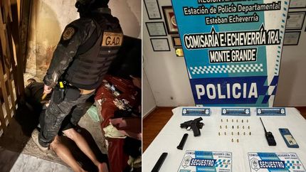 El acusado cayó durante un allanamiento.