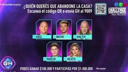 Ariel, Nacho, Alfa, Marcos y Julieta, los nuevos nominados en la casa de Gran Hermano.
