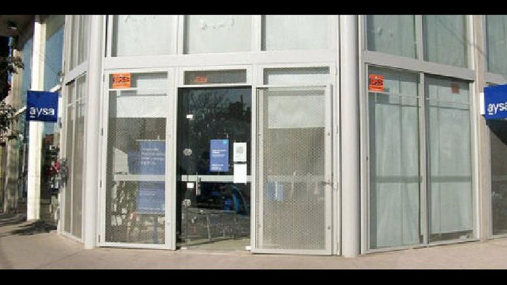 la oficia central de Aysa en Ezeiza.