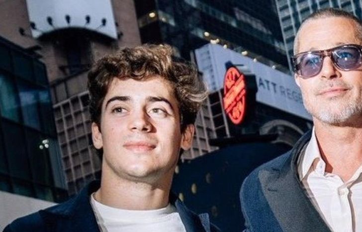 Franco Colapinto y Brad Pitt.