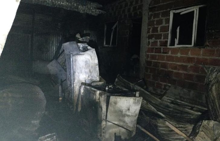 Así quedó la vivienda tras el devastador incendio.