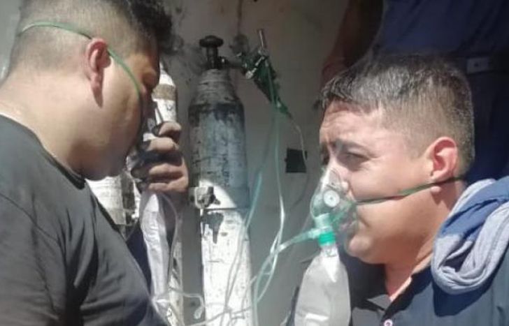 Tras el rescate siguieron trabajando como todos los días.