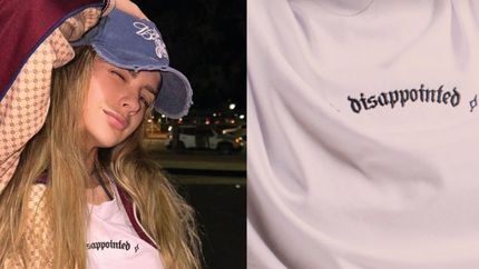 La remera que se fabrica en Lomas y tomó repercusión por su mensaje.