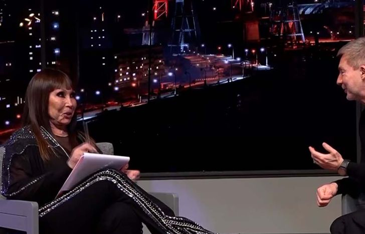 Moria Casán con Adrián Suar.&nbsp;