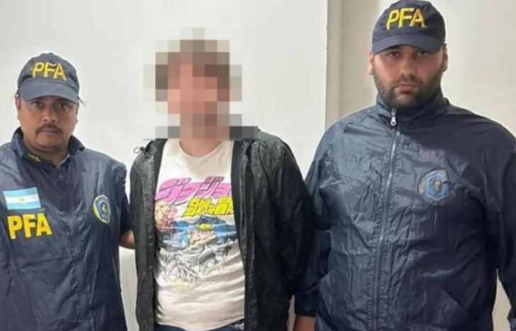 El momento de la detención.