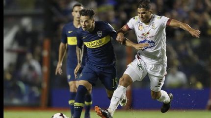 Mauro Zárate fue la gran figura de la goleada de Boca sobre Deportes Tolima en La Bombonera.