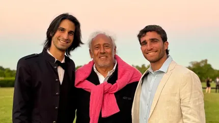 Gustavo Yankelevich y sus nietos.&nbsp;
