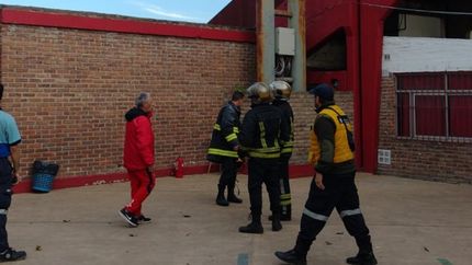 El incendio ocurrió durante el entretiempo.
