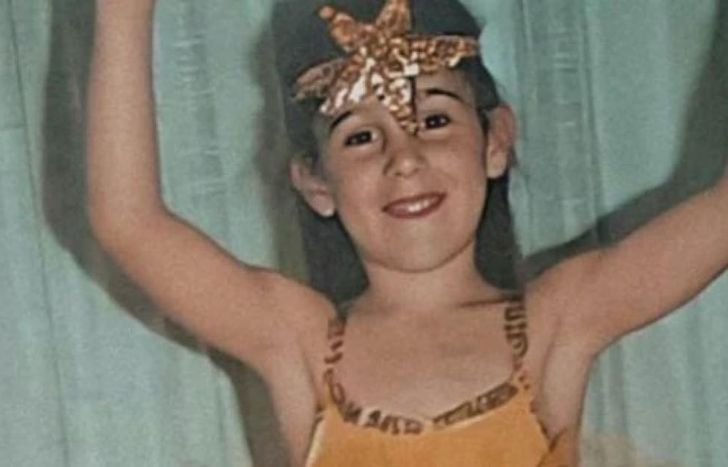 La artista en su niñez.