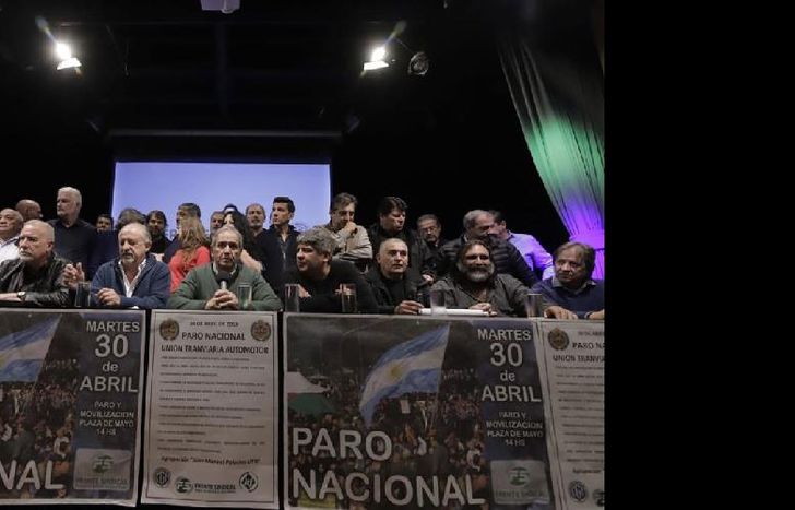 Los gremios dieron una conferencia de prensa.