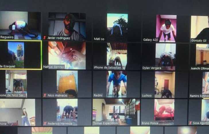 El plantel llegó a un centenar de prácticas por Zoom.