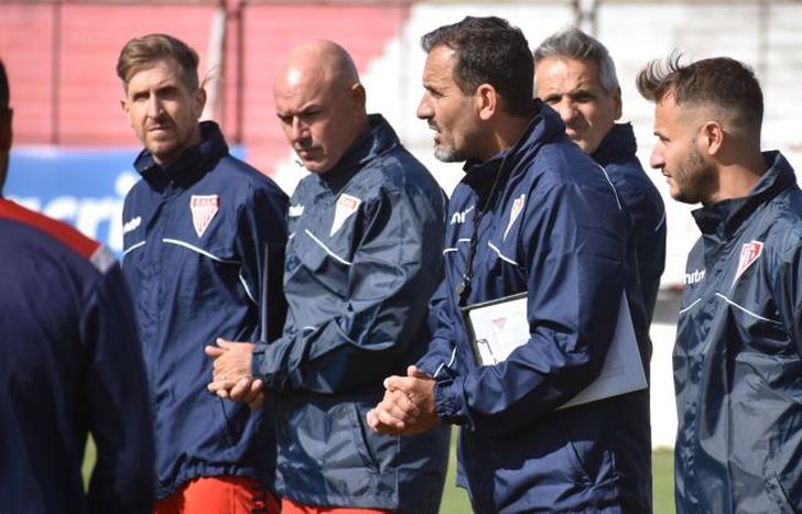 Franchini comandó su primera práctica en Lomas.