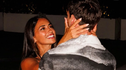 Antonela Roccuzzo y Lionel Messi.&nbsp;
