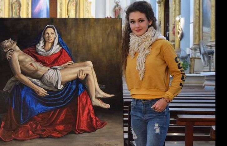 Una artista reconocida por el Vaticano.