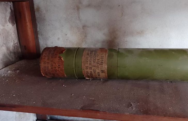 El material estaba adentro de un galpón.