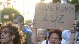 La bronca crece pro los cortes de luz.