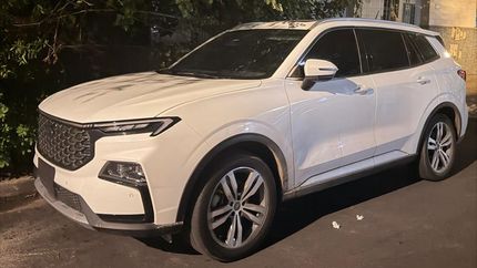 El auto robado en Lomas de Zamora.