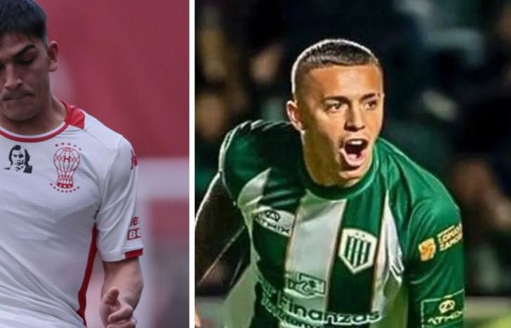 Ambos futbolistas de Huracán, que dio el batacazo frente a Independiente.