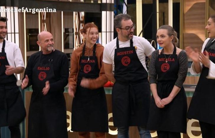 Micaela sorprendió con un postre.