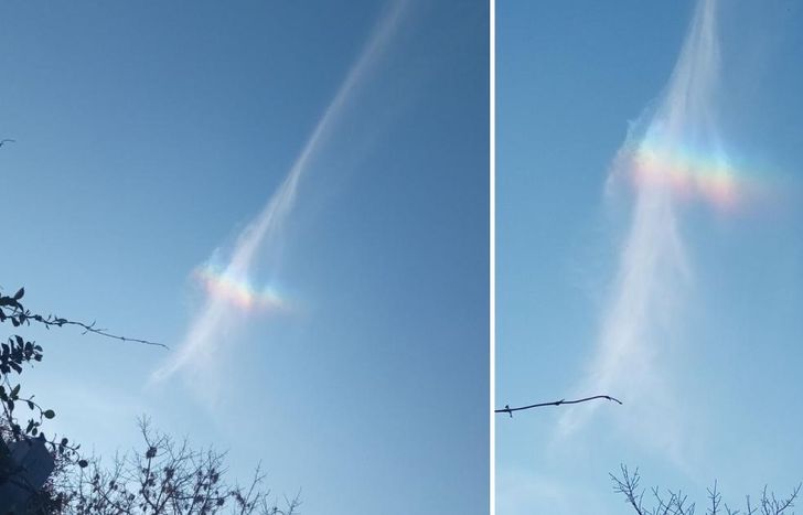 Un paisaje poco frecuente se pudo observar en el cielo lomense.