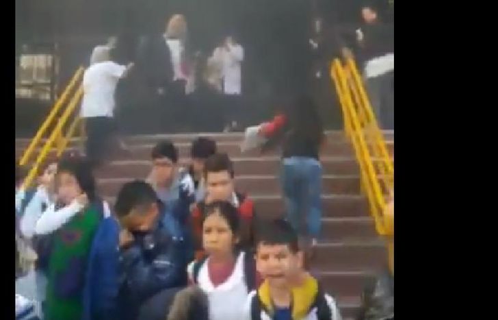 Los nenes salieron de inmediato.